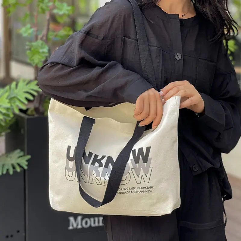 Wholesale Custom Canvas Tote Bag with Black Handles - Product Image 3