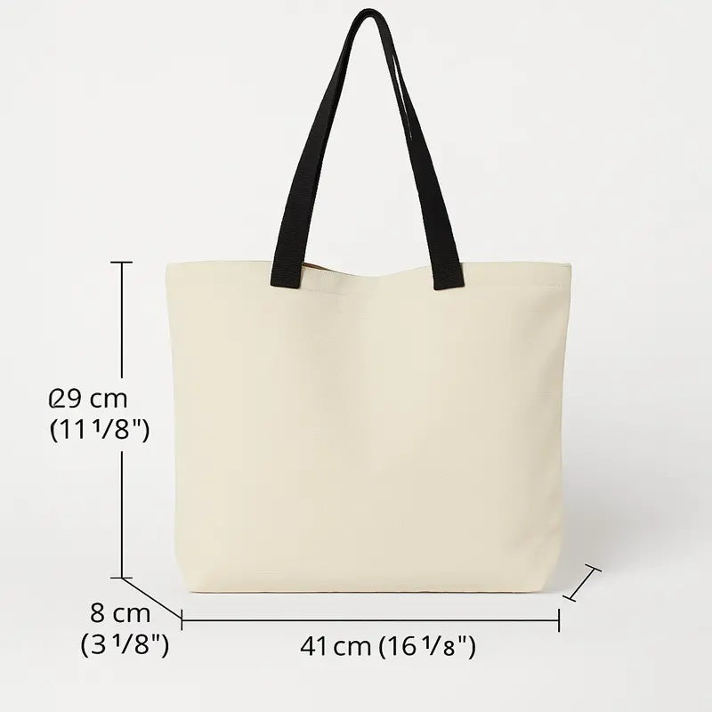Wholesale Custom Canvas Tote Bag with Black Handles - Product Image 4