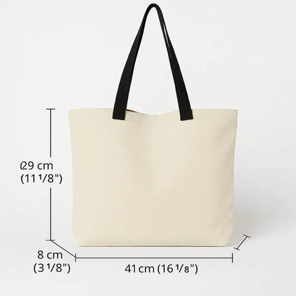 Wholesale Custom Canvas Tote Bag with Black Handles - Product Image 4