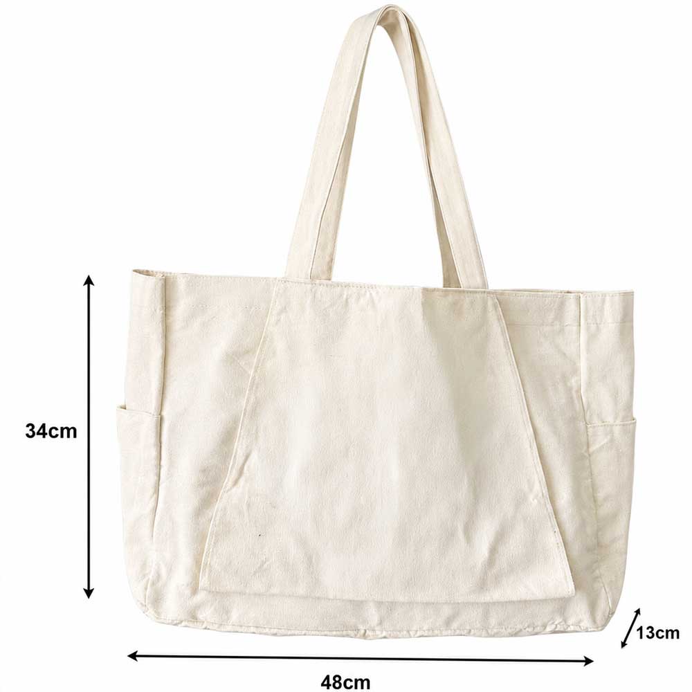 Custom Logo Canvas Yoga Mat Tote Bag with Side Pockets - Product Image 2