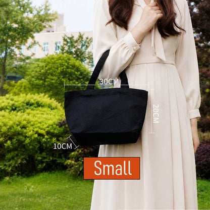 Custom Logo 12oz Canvas Tote Bag with Bottom Gusset - Product Image 4