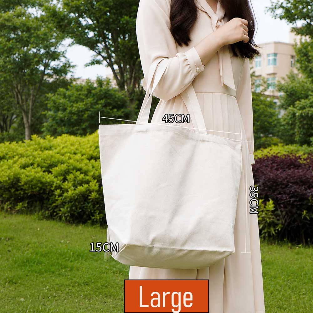 Custom Logo 12oz Canvas Tote Bag with Bottom Gusset - Product Image 5