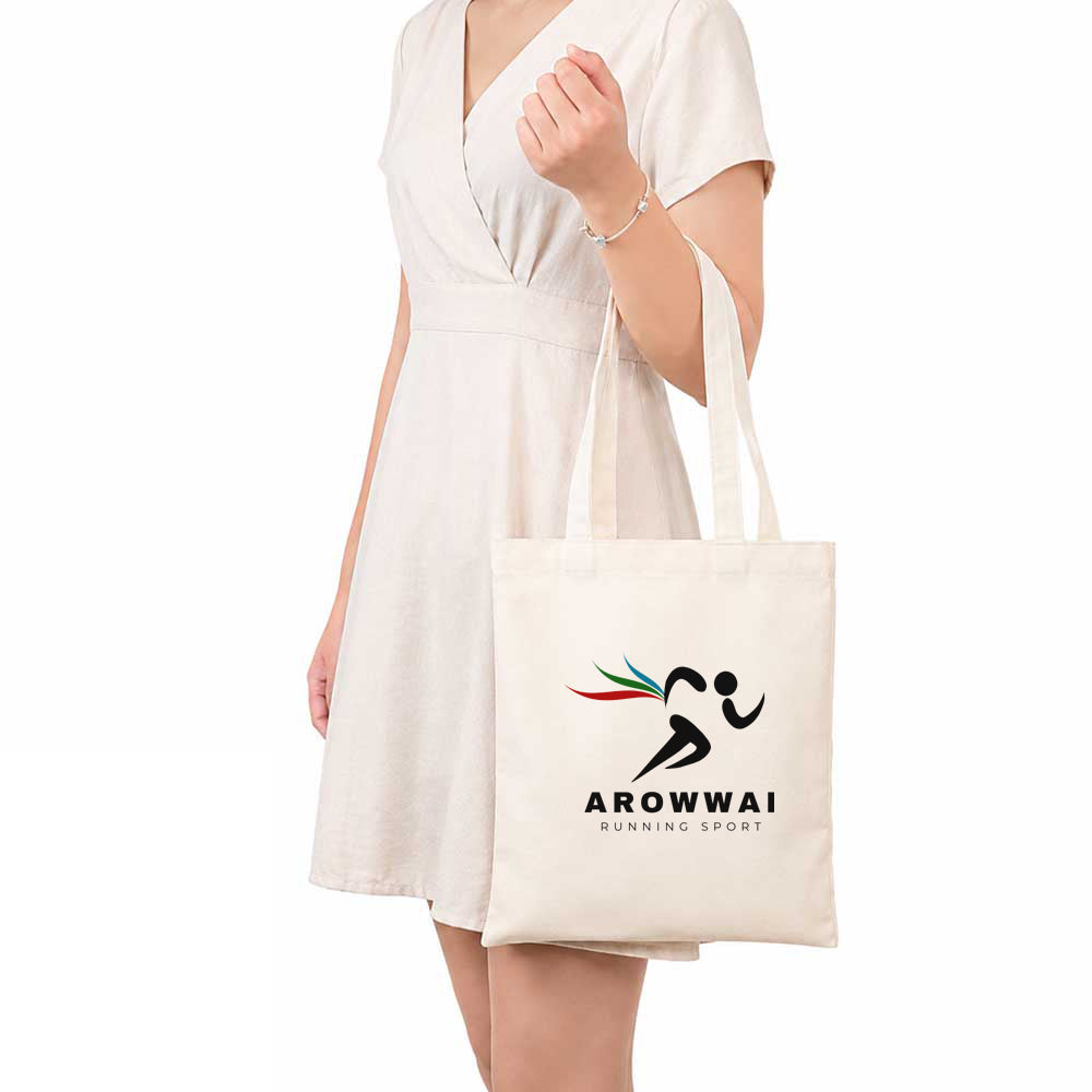 Custom Logo 12oz Cotton Canvas Tote Bag 12x14in - Product Image 2