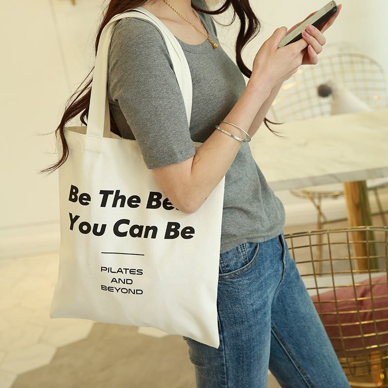 Custom Logo 12oz Cotton Canvas Tote Bag 12x14in - Product Image 3