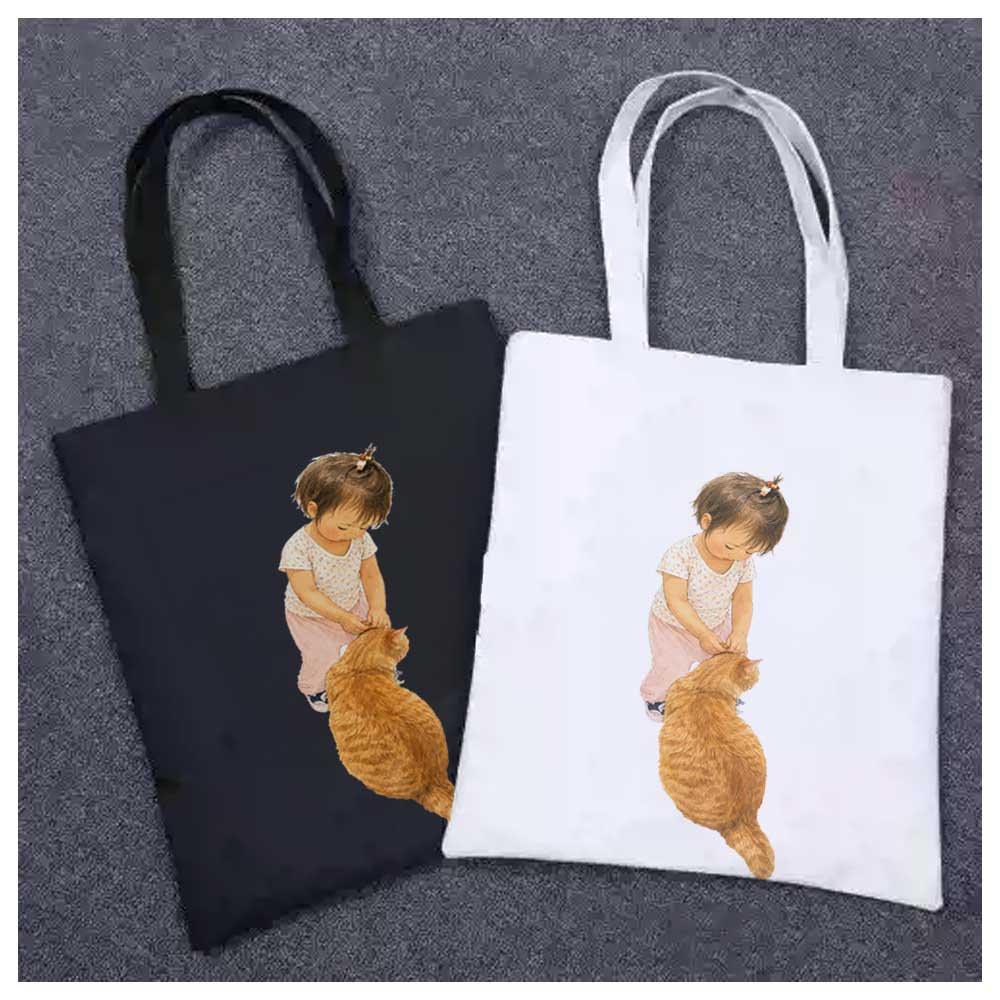 Custom Logo 12oz Cotton Canvas Tote Bag 12x14in - Product Image 5